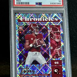 2023 Chronicles DP 💥 Bryce Young 💥 Red Rookie 57/149 PSA 10 💎 Mint Pop 1! - Carolina Panthers