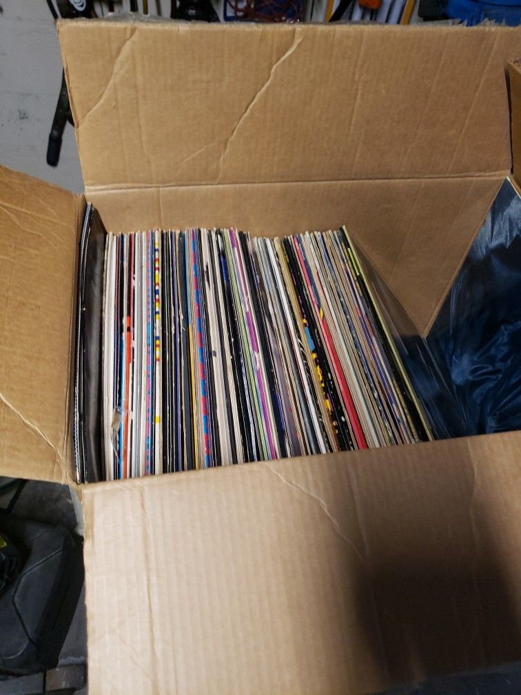 music from the 70s and 80s records.75 records