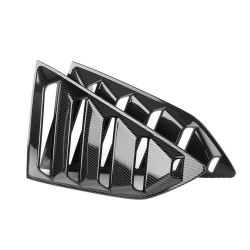 Brand New 2PCS Camaro 2016-2024 Carbon Fiber Look Side Window Scoop Quarter Louver Cover