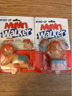 Vintage toys wind-up Marvin walker