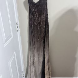Formal Dress-Color is A Chocolateto To Crème Ombré