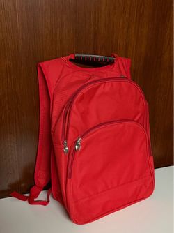 Celebrating Home Red Backpack with Top Handle