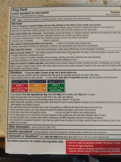 Nicotine patches