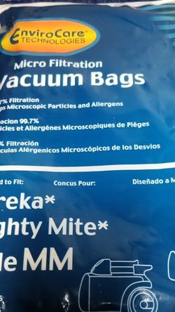 Envirocare Style MM Replacement Vacuum Bag for Eureka 3670/3680 Canister 9 Bags