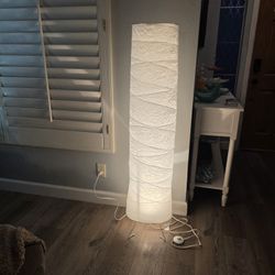 Ikea Vickleby Floor Lamp White Rice Paper 54" New In Box