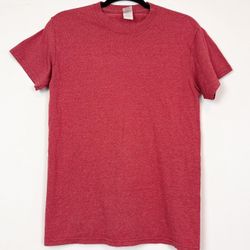 Gildan Men’s Solid Red T-Shirt Size S Short Sleeve Crew Neck Basic Tee