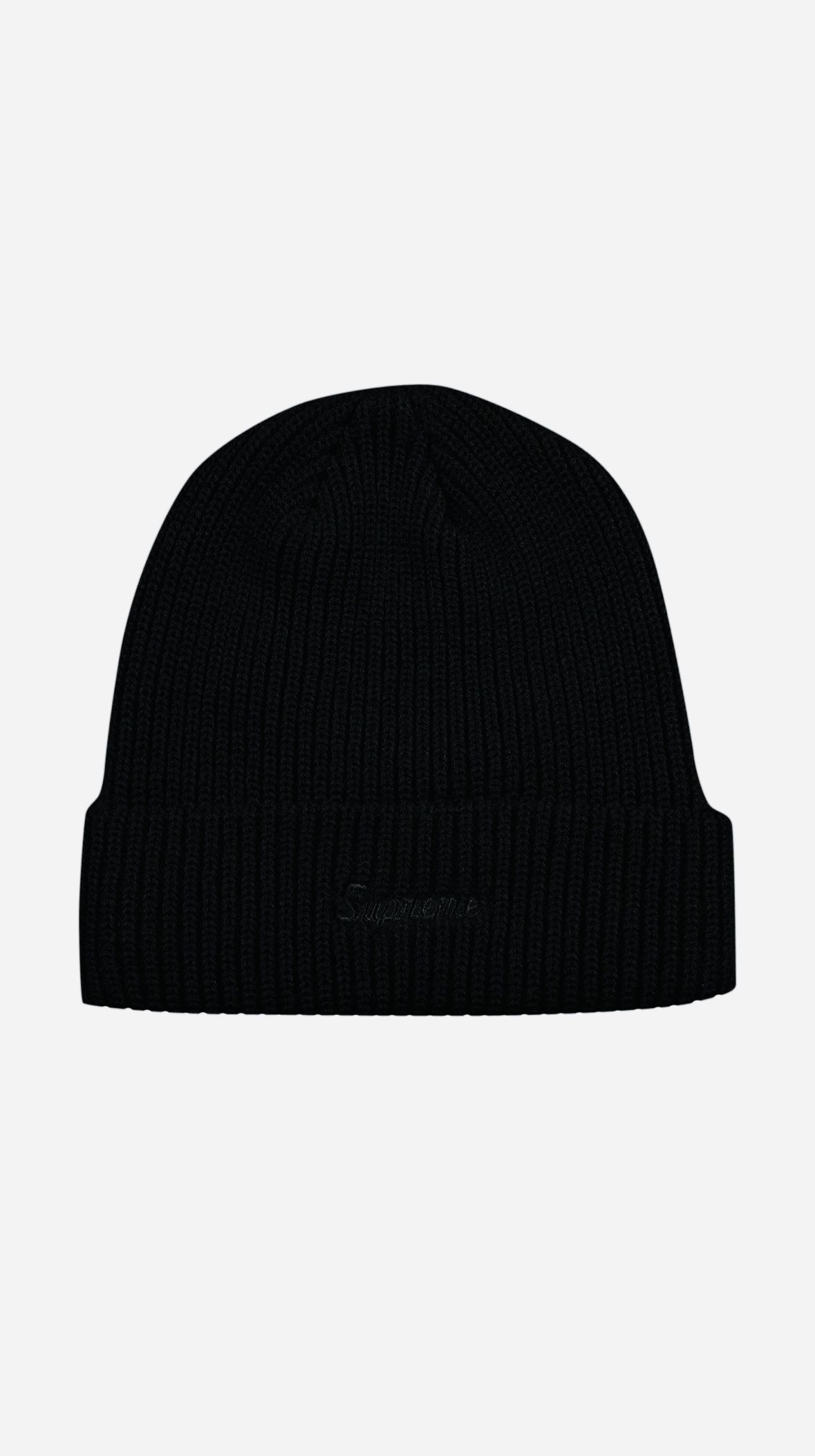 Supreme Loose Gauge Beanie in Black