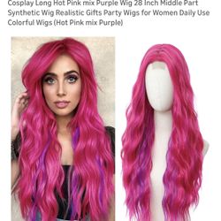 Pink Long Wig