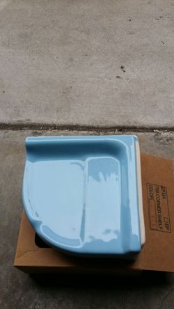 Soap dish blue 7"×7"