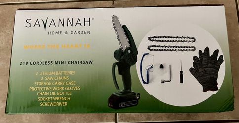 SAVANNAH® 21 V CORDLESS MINI CHAINSAW