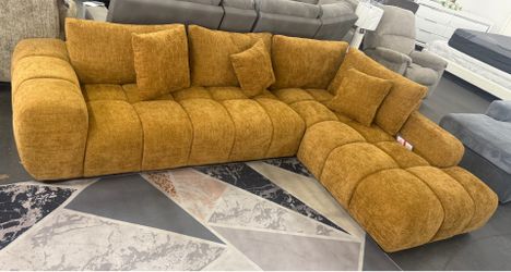 Coaster modern 2 piece sectional rust orange add some pop!! Comfy low profile! Was $2499 on wayfair  new in the floor to sit and see