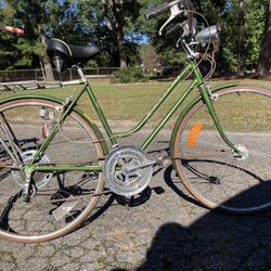 1972  Schwinn Suburban Cruiser Bike from 1970’s is a perfect ride for unisex adults. The green color and cruiser bar handlebar type give it a unique s
