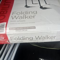 New In Box Folding Walker 