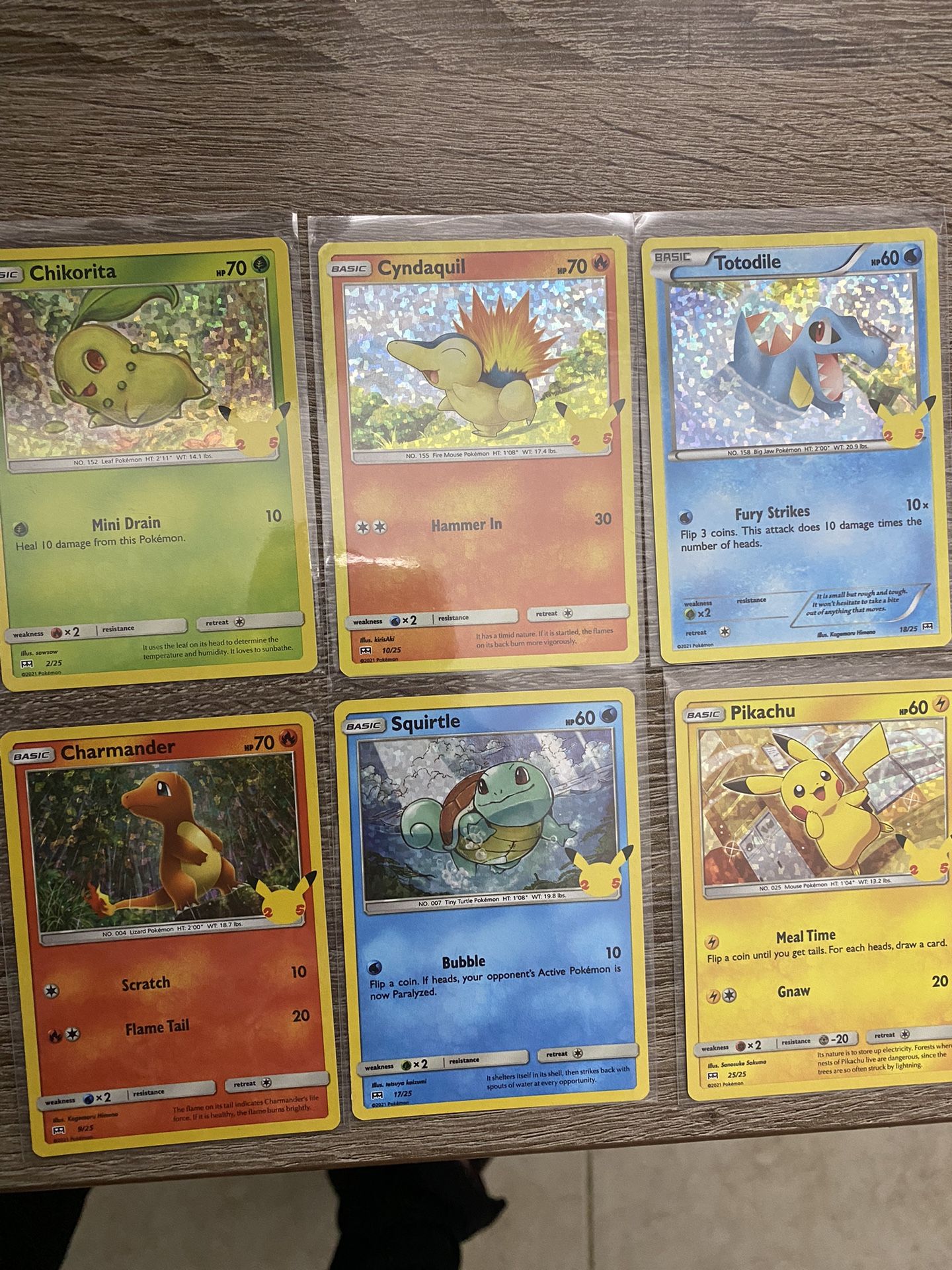 Pokemon Lot All 25th anniversary Mc Donalds