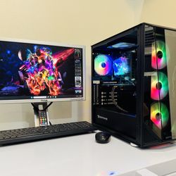 DELL Starter Gaming PC 4 Core I5 @ 3,3 GHz. Nvidia GTX560. 120G SSD/ 1T HDD, 16G RAM. WIFI. Bluetooth.  USB 3. 500W PSU.  20” Monit/Keyb,Mouse. Win11P