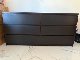 Ikea Malm Black Dresser - excellent condition