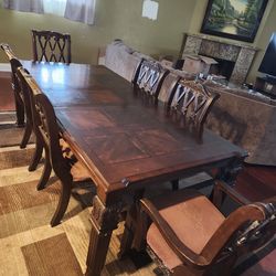 Dining table and chairs