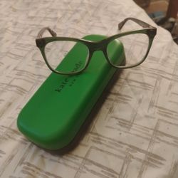 Kate Spade Designer Eyeglasses Temperence Green Frames Brand New Condition 