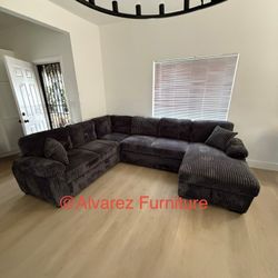 Corduroy Sectional Sleeper With Storage