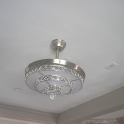 42 Inch Crystal Chandelier Ceiling Fan
