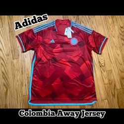 Adidas Colombia 2022 Soccer Away Jersey Men’s 2XL New! Red