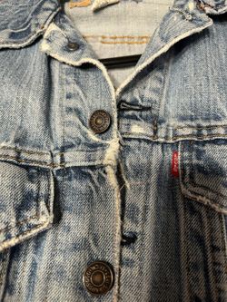 Vintage Levi’s Distressed Blue Denim Trucker Jacket