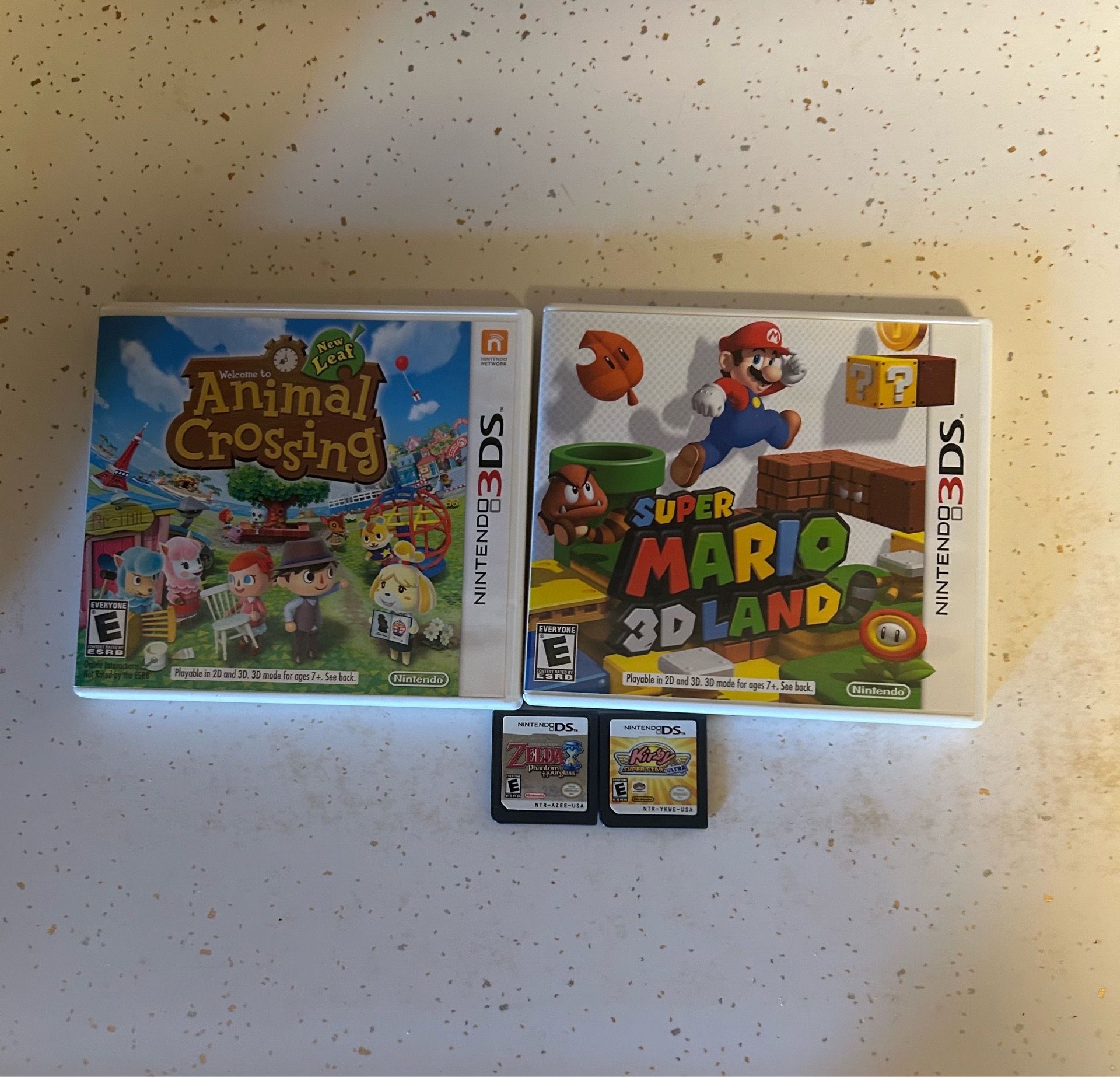 bundle of 3ds and ds games