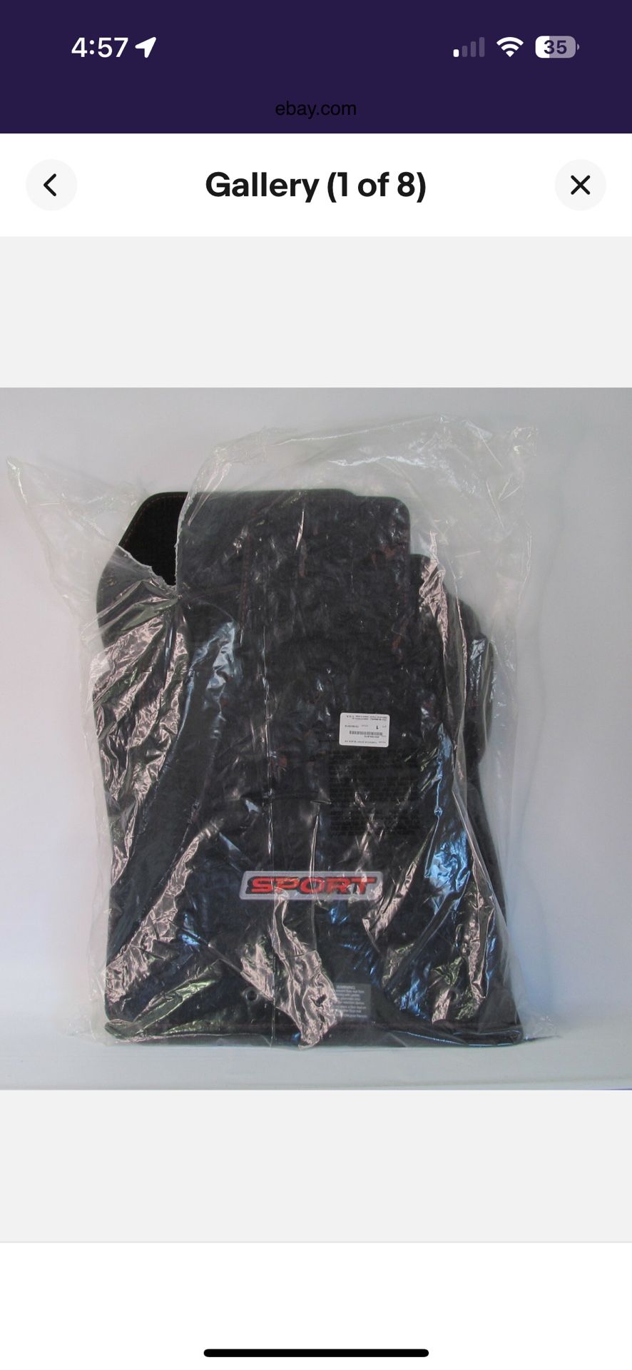 NEW! Genuine Subaru Forester Sport Carpet Floor Mats, Black FM, J501SSJ010