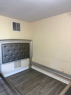 Queen Bed with spring Box  and dining table with 4 chairs