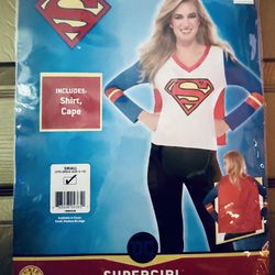 DC Supergirl Adult Halloween Costume Small