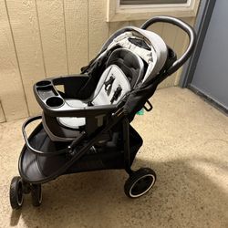 Baby Clothes Lot + Graco 3-Wheel Stroller – Bundle Deal!