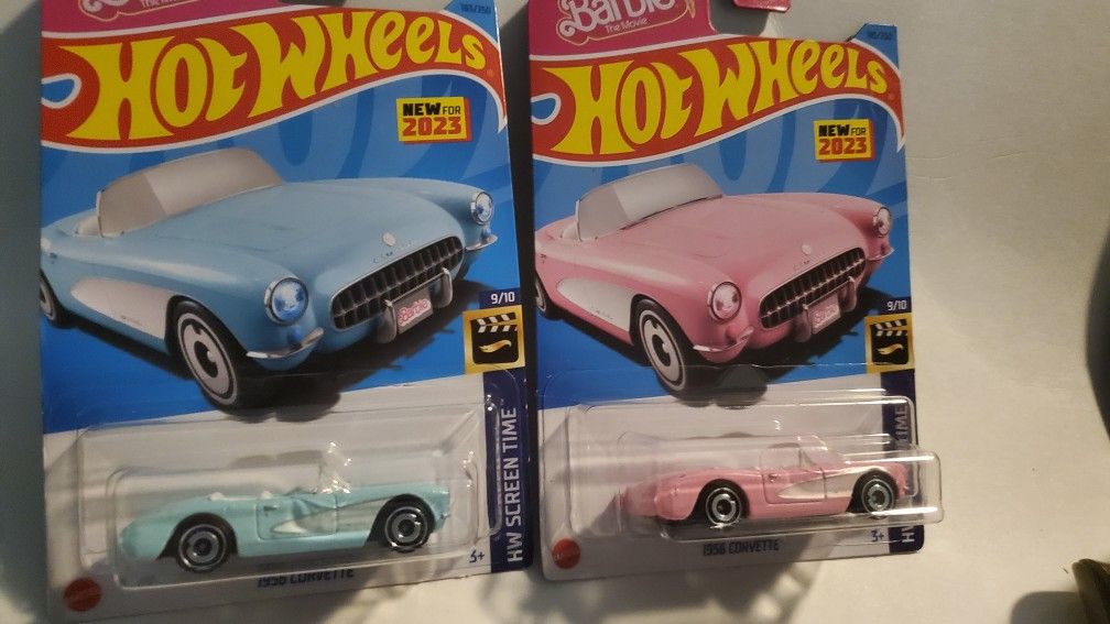 Barbie Hot Wheels Convertibles: 1956 Pink And Teal!