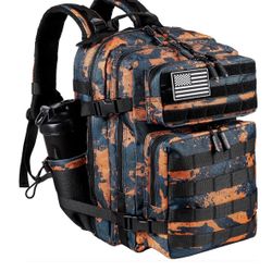 35LTactical Military Backpack for Men and Women Army Assault Pack Bag Small Rucksack with Bottle Holder