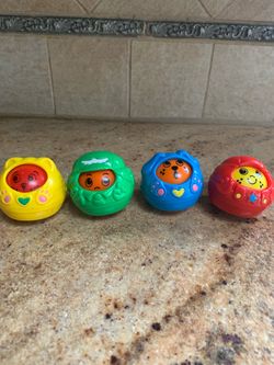Vintage Fisher Price Roll Arounds Lot of 4