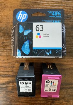 HP 63 Tri-color Ink Cartridge-new $21