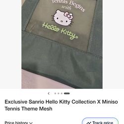 Hello kitty tennis mesh bag