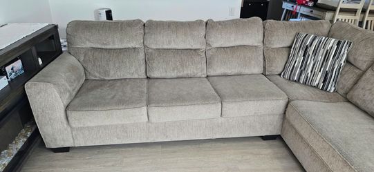 Sectional Sofa - Taupe Fabric