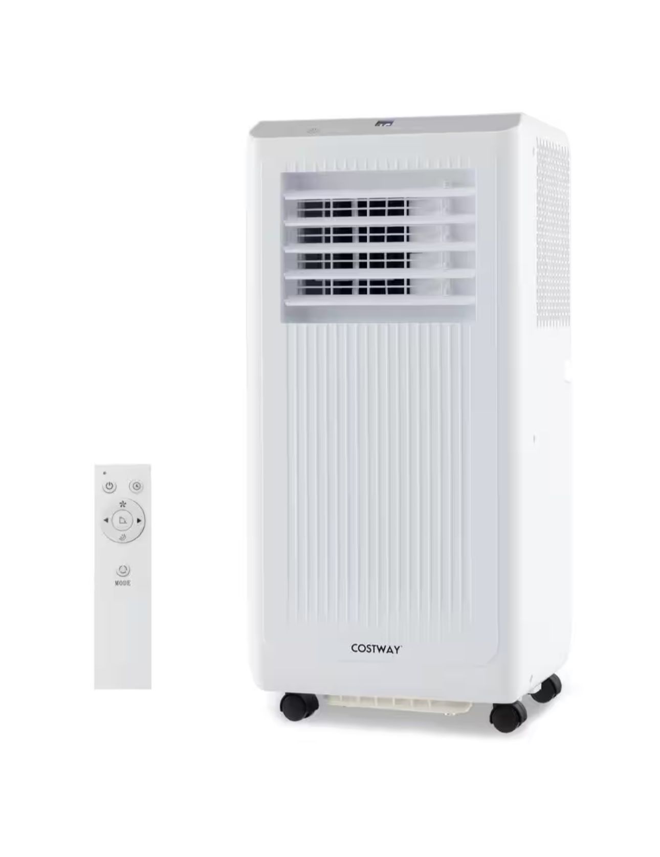 5000 (DOE) BTU Portable Air Conditioner Cools 250 sq. ft. with Dehumidifier in White