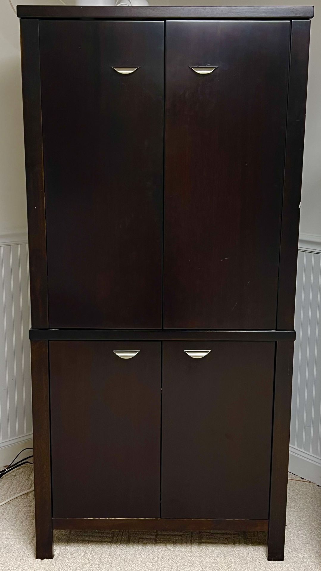 TV Stereo Cabinet Upright 72x34x24 Inches 