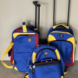 RARE! Brand NEW Skyway "Kids Gear" Luggage Set - Complete & Never Used!