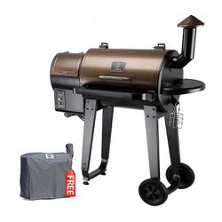Z GRILLS ZPG-450A 2023 Upgrade Wood Pellet Grill & Smoker 6 In 1 BBQ Grill + Camp Chef Competition Blend BBQ Pellets, 20 Lb. Bag