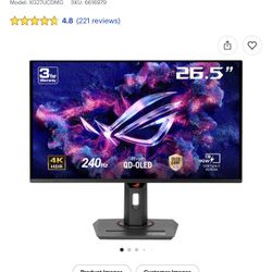 Asus Rog Strix 27” 4k Oled 240 Hz