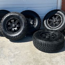 JEEP 35x12.5x18 Tires And Wheels Set Of 5 