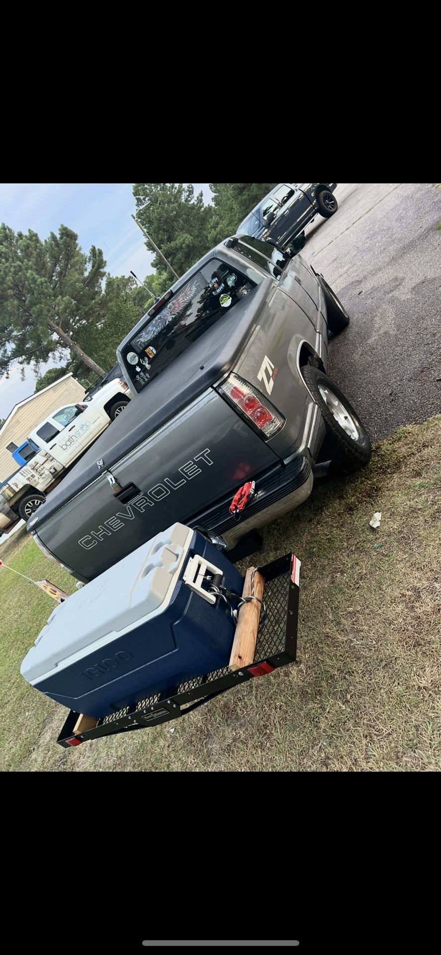 Hitch Cargo Carrier With Cooler