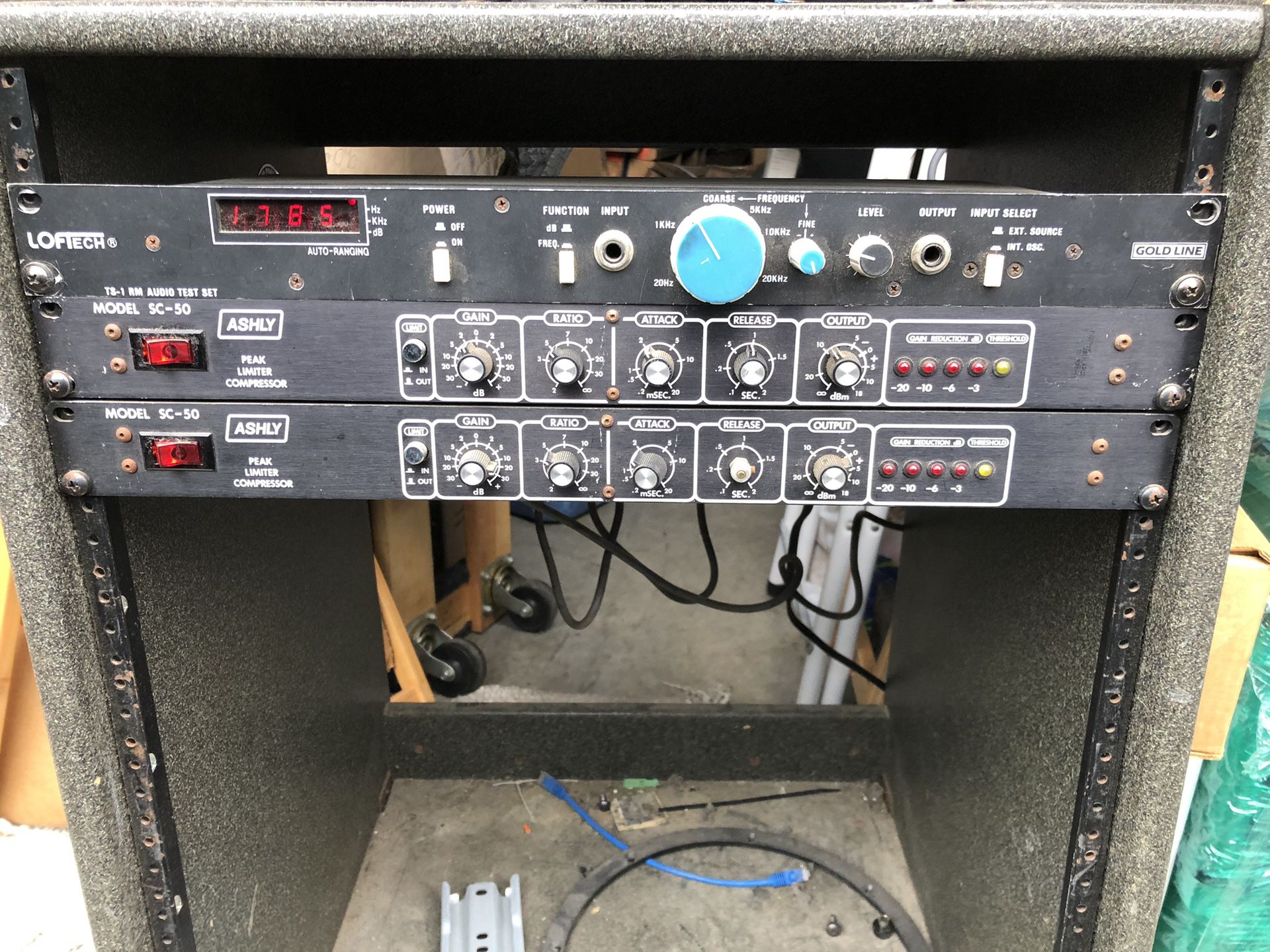 Ashly SC-50 Limiter Compressor (2) and Loftech TS-1 RM Audio Test Set