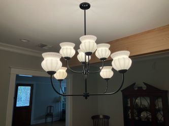 Chris Loves Julia Marlo Two-Tier Chandelier 8 Light