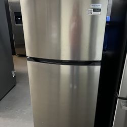 FRIGIDAIRE STAINLESS STEEL TOP FREEZER REFRIGERATOR 14 CF 