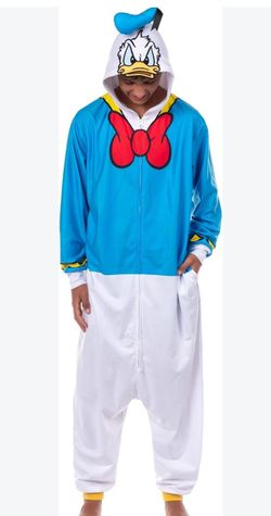 Brand New Disney Donald Duck One-Piece Pajamas (Adult SM/MD)