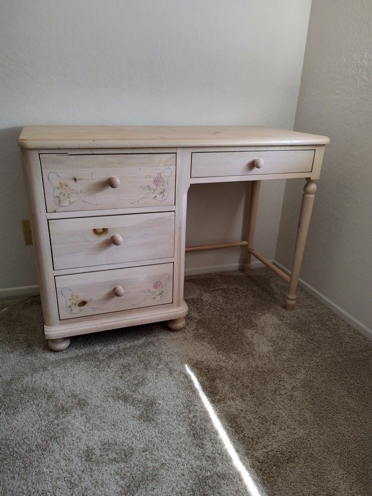 Youngster's Dresser Desk and Armoire