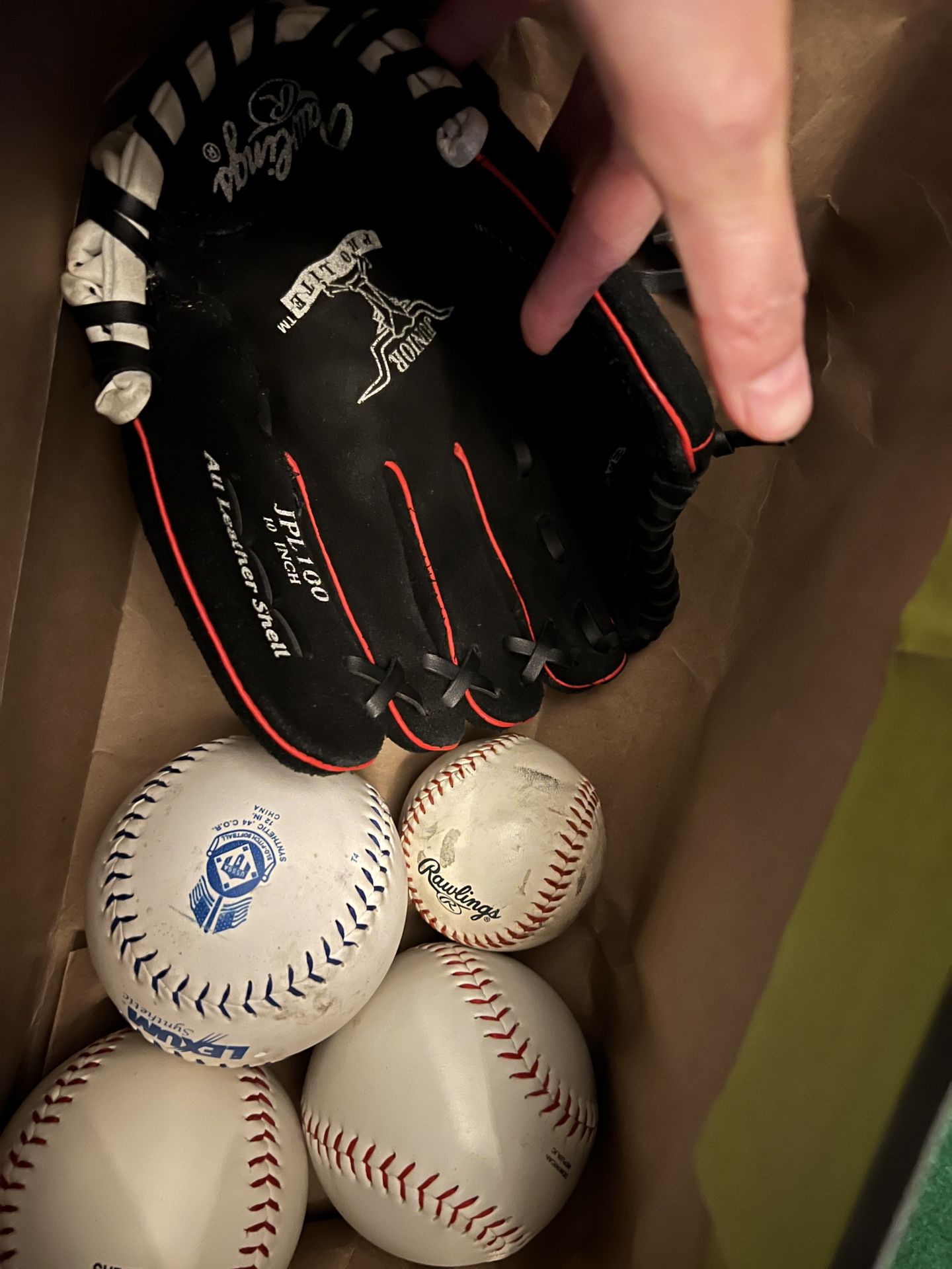 Baseball Glove And Balls 